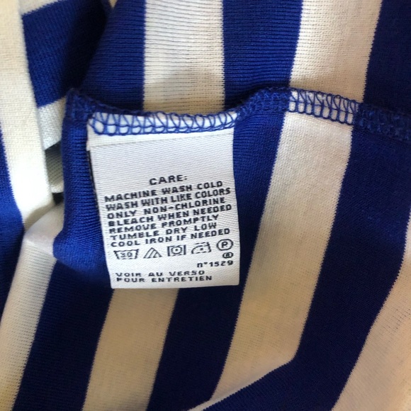 Ralph Lauren Golf tee, Blue striped tee with green polo graphic! Small - Picture 4 of 5